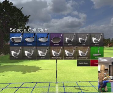 Flightscope Mevo Plus E6 Connect Aviara Golf Club 12th through 18th hole on iPad Pro