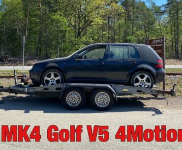 BRINGING HOME MY MK4 GOLF V5 4 MOTION!! ( Junkyard Car )