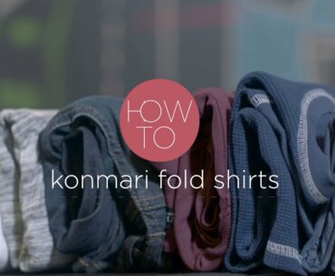 How to Organize Your Shirts | with KonMari Folding and Zappos