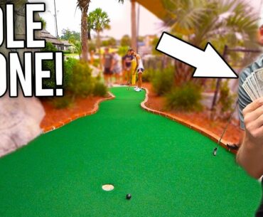 $1800 Mini Golf Competition - Lucky Hole In Ones!