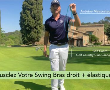 Musclez Votre Swing de Golf Bras droit + Elastique