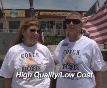 Tropical Island Outlet is selling Conch Records T Shirts benefiting Domestic Abuse Shelter