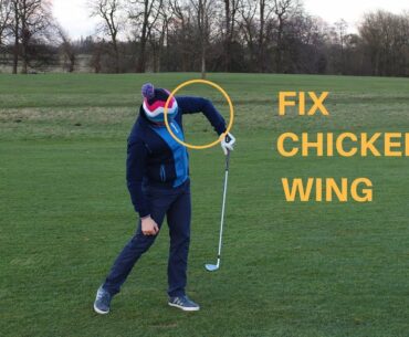 STOP THE CHICKEN WING IN YOUR GOLF SWING