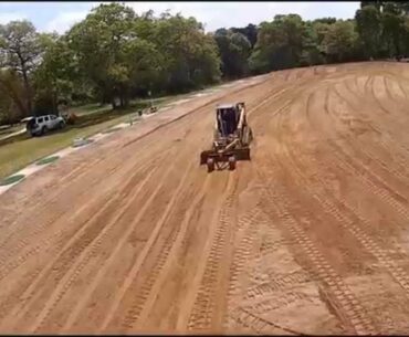 Laser Grading Driving Range Tee Sick Aerial Video