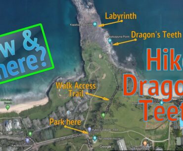 How & Where: Hiking Dragon's Teeth and Labyrinth in Kapalua, Maui - Hawaii - 4K Video