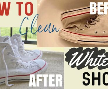 How I CLEANED my WHITE Converse!!