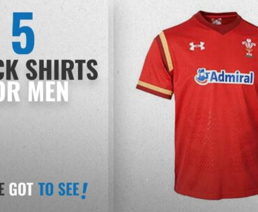 Top 10 Track Shirts For Men [2018]: Under Armour Wales WRU 2016/17 Home Replica Rugby Shirt -