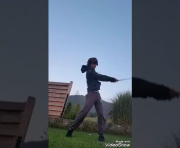 What happens when you shoot an Apple with a 5-Wood? (Golf)