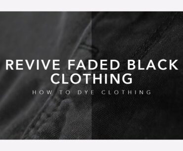 How To Revive Faded Black Clothes | Rit Dye | Jillian Bean