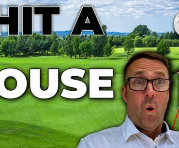 I HIT SOMEONE'S HOUSE PLAYING GOLF   ⛳️ 😮