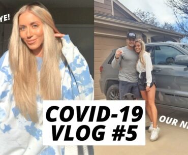 HOW TO: BLUE TIE DYE SWEATSHIRT & GETTING OUR NEW CAR! Covid-19 Vlog #5