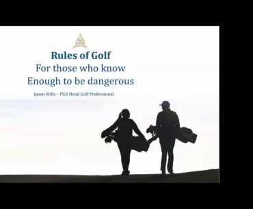 Congressional Academy Live: Rules of Golf with Jason Mills