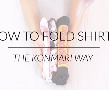 How to Fold Shirts & Tank Tops | KonMari Method by Marie Kondo