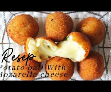 Bola Bola Kentang Crispy | Crispy Potato Ball with Mozarella Cheese