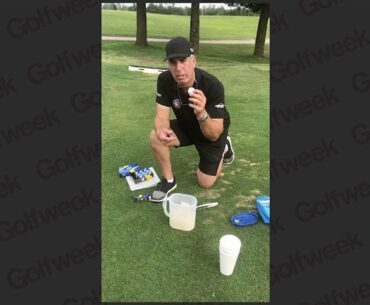 Bryson Dechambeau’s coach soaks golf balls in water to determine balance