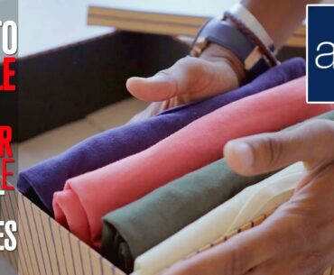 How To Fold Your T-Shirts To Maximize Drawer Space | Basics #Cotton