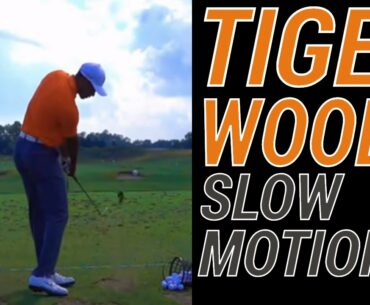 Tiger Woods Golf Swing Slow Motion Down The Line