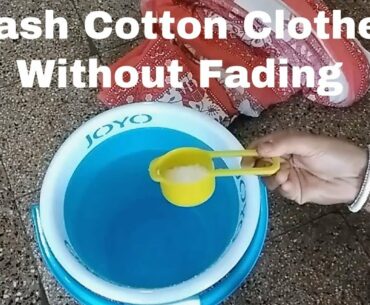 How To Wash Cotton Clothes To Avoid Fading II How To Preserve Clothes Color