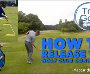 HOW TO RELEASE THE GOLF CLUB CORRECTLY. LOW LEFT EXIT!