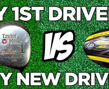 30 YEAR OLD DRIVER/GOLF BALL VS NEW DRIVER/GOLF BALL