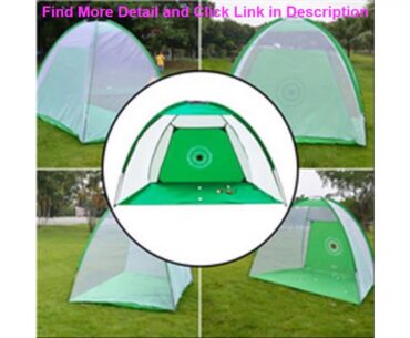 Review Garden Sports Indoor Outdoor Grassland Portable With Hitting Mat Golf Practice Net Foldable