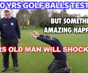 AMAZING OLD GOLFER  MAKES HISTORY  TESTING 50 YRS OF TItleist golf balls