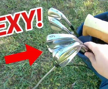 BUILDING MY DREAM GOLF BAG FROM OUR THRIFT STORE COLLECTION!! // On Course Testing Part 1!!