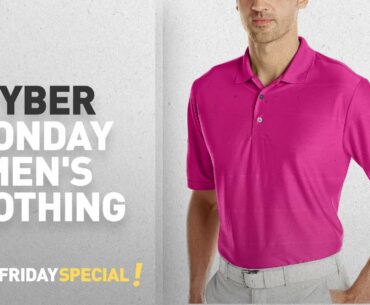 Cyber Monday Jack Nicklaus Men's Clothing: Jack Nicklaus Mens Golf Performance Short Sleeve Polo