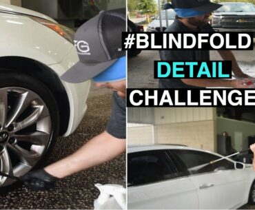 WORLD'S FIRST #BlindfoldChallenge!!! | Deep Cleaning a Hyundai | Satisfying Exterior Detailing.