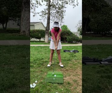 Lynn Pham with 3 iron on 4/29