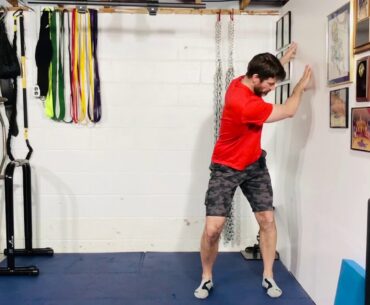 Wall Golf Stance Lower Body Separation