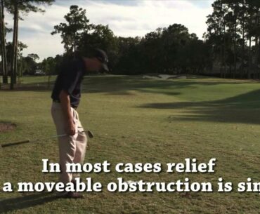 Rules of Golf: Rule 24-1 - Movable Obstructions