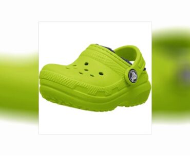 Review Crocs Kids' Classic Lined Clog  Indoor or Outdoor Warm and Cozy Toddler Shoe or Slipper
