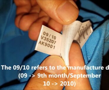 How to spot original Adidas T-shirts manufacture date