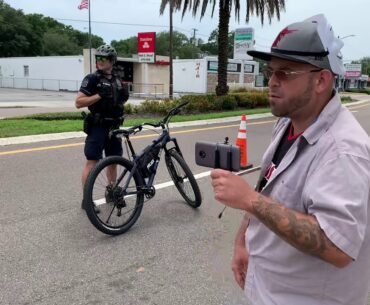 Protest! Re open Tampa. 5 minutes in and this lieutenant is being a jerk.