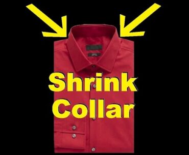 How To Shrink Collar on Dress Shirts & Polos! -Jonny DIY