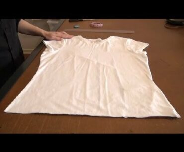 How to Make a T-Shirt Shorter : Sewing & Reconstructing T Shirts