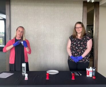 DIY Golf Ball Lady Bugs for Mother's Day