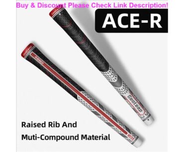 Deal Geoleap  Golf Grips  Back Rib Multi Compound Rubber and Cord Hybrid Golf Club Grips 10pcs Stan