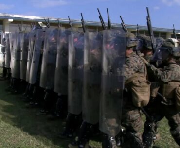 U.S. Marines Riot Control Techniques Training