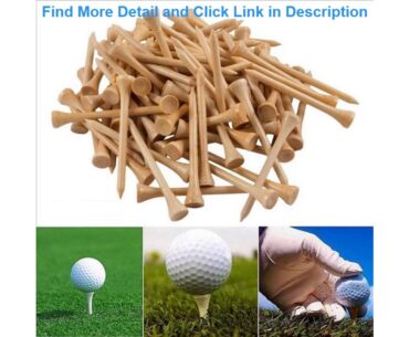 100Pcs Golf Tees Bamboo 83mm 70mm Unbreakable Tee Golf Training Swing Practice Accessories Less Fr
