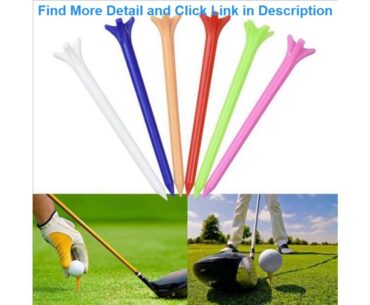 Deal Golf Tees Self Standing Practice Training Ball Holder Anti-flying Rotatable Tripod Adjustable