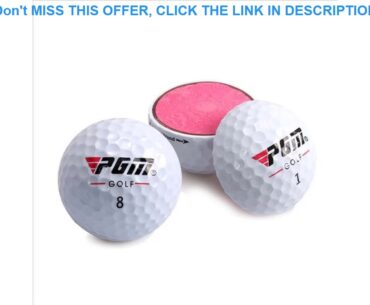 12pcs/Lot PGM Durable Golf Ball with Three Layer Design Soft Durable Cover Ball New golf practice