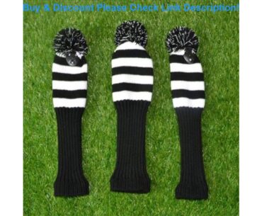 3pcs Wool Knitted Golf Club Head Covers Putter Headcover Protect Golf Accessories Golf Club Wool K