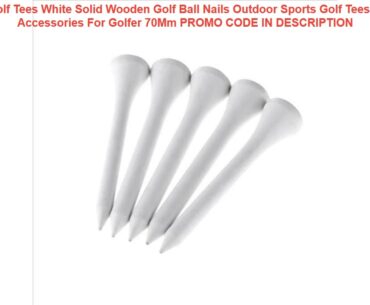 Promocje 100Pcs/Set Golf Tees White Solid Wooden Golf Ball Nails Outdoor Sports Golf Tees Supplies