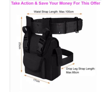 Best Tactical Molle Drop Leg Bag Waterproof Men Military Waist Pack Quick Release Belt EDC Fanny Pa