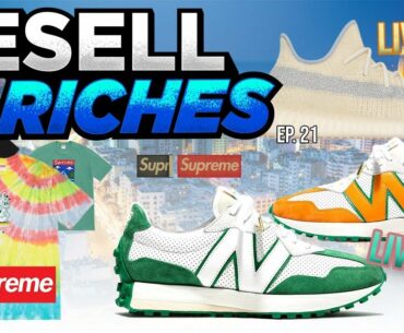 Resell To Riches Ep 21 - YEEZY 350 LINEN LIVE COP | SUPREME SS20 TEES Botting Limited Shoes HYPE