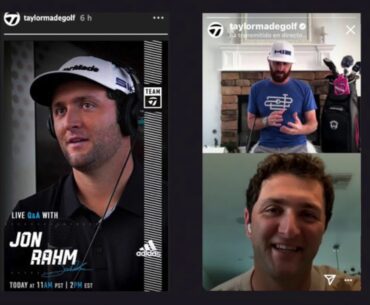 Live de TaylorMade Golf con Jon Rahm en Instagram