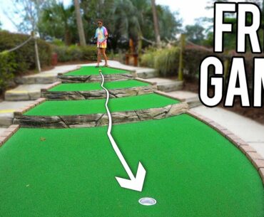 We Won A Free Game With A Mini Golf Hole In One!