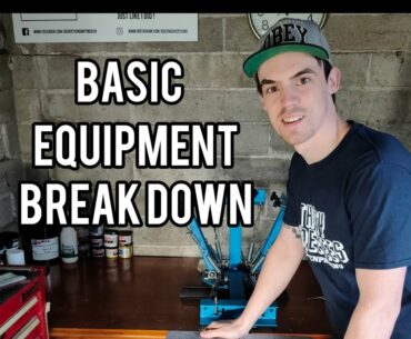 Screen Printing Equipment - DIY Home Set Up